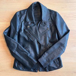 NWOT BLANKNYC Faux Leather Moto Jacket Black XS